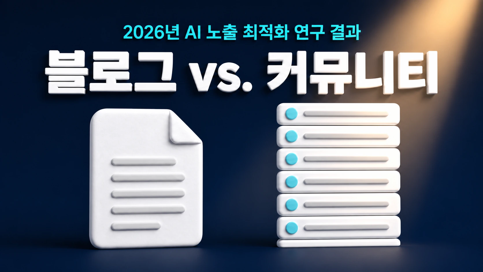2026년 AI 노출 최적화 연구 결과 블로그와 커뮤니티 비교